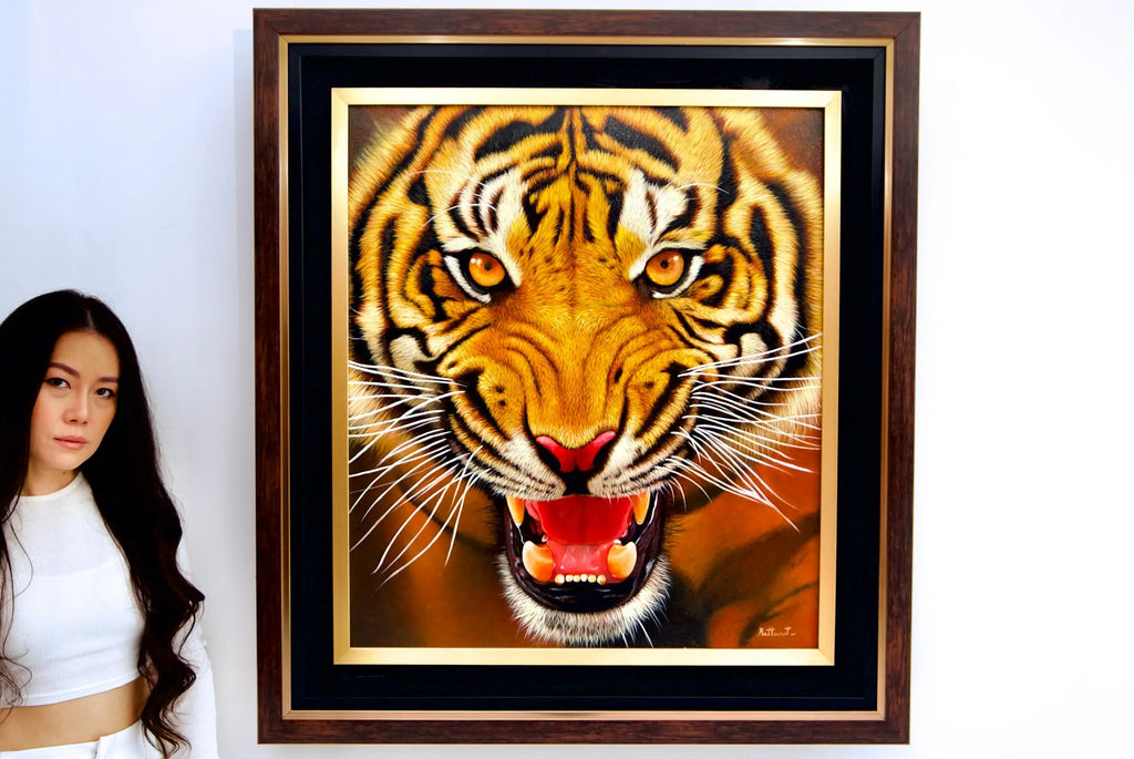 La Force du Tigre | 95 x 105 cm image 2 reproduction réalisée par Alpha Reproduction