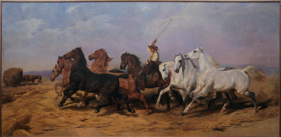 The Foulaison of wheat in Camargue - Rosa Bonheur