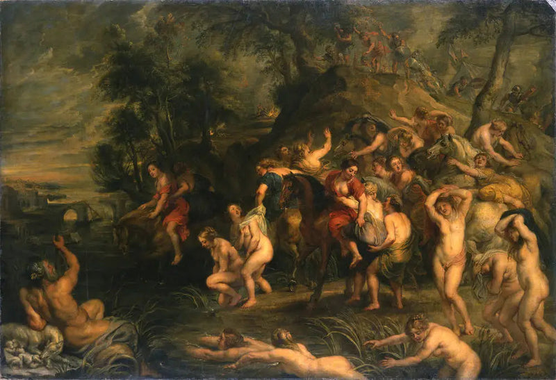 The fuite de Cloelia - Peter Paul Rubens