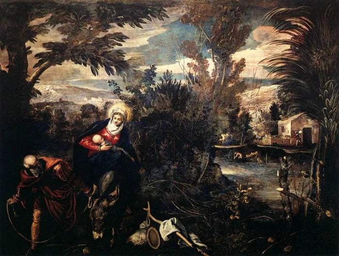 The Flight into Egypt - Jacopo Tintoretto