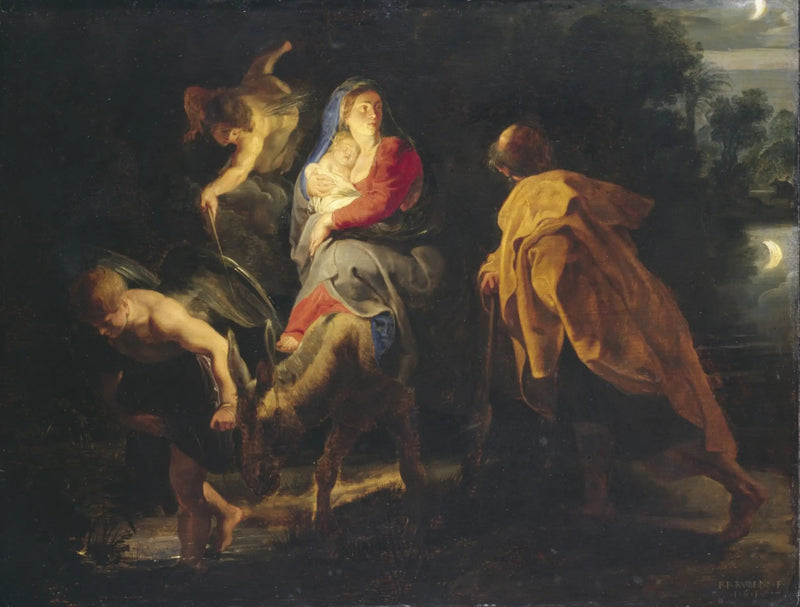 The Flight into Egypt - Peter Paul Rubens