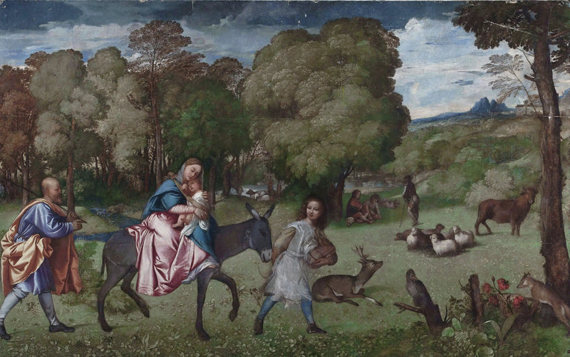 The Flight into Egypt - Titian