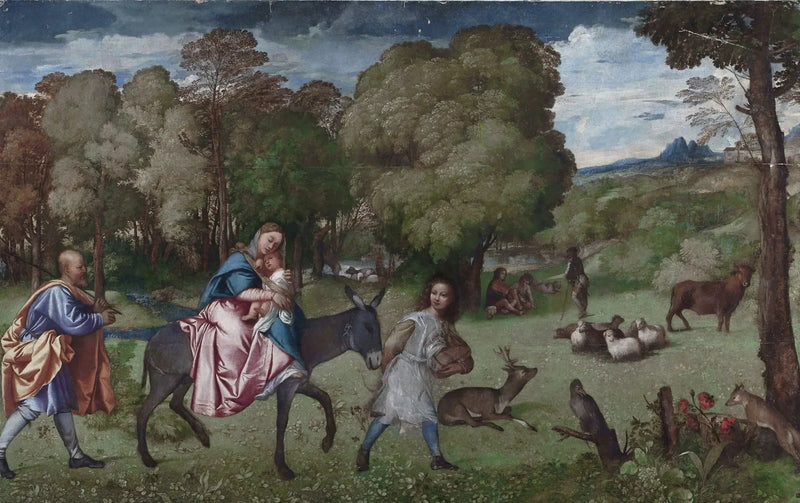 The Flight into Egypt - Titian