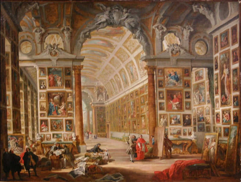 The Gallery of Cardinal Silvio Valenti Gonzague - Giovanni Paolo Panini