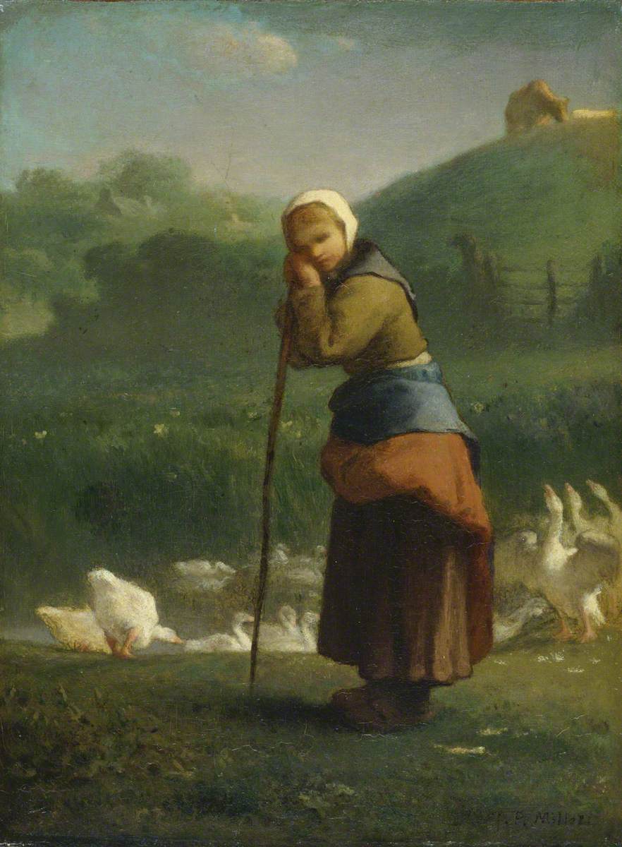 The Goose Girl at Gruchy - Jean-François Millet