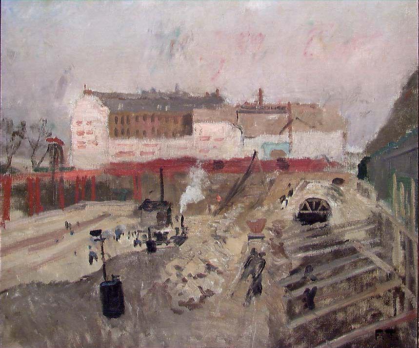 The Gare d'Orléans in Paris is under construction - Frits Thaulow