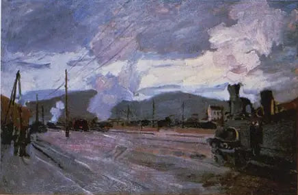 The Argenteuil Station - Claude Monet