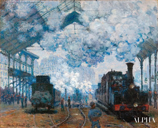 La Gare Saint-Lazare, arrivée d'un train - Claude Monet - Reproductions de tableaux et peintures haut de gamme