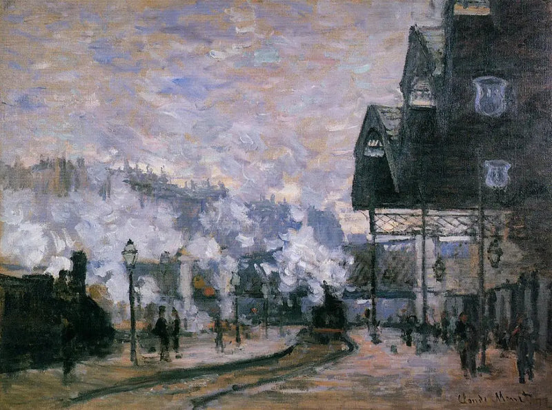 Saint-Lazare Station, exterior view - Claude Monet