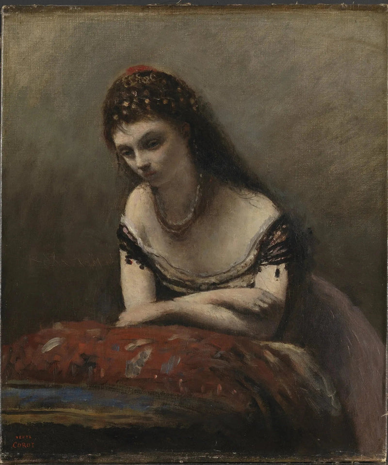 The Gypsy - Jean-Baptiste Camille Corot