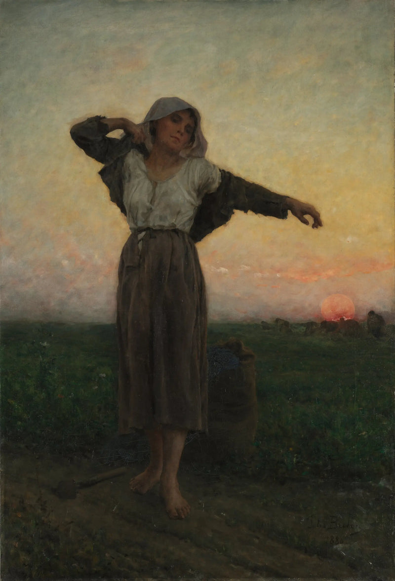 The Tired Gleaner - Jules Breton