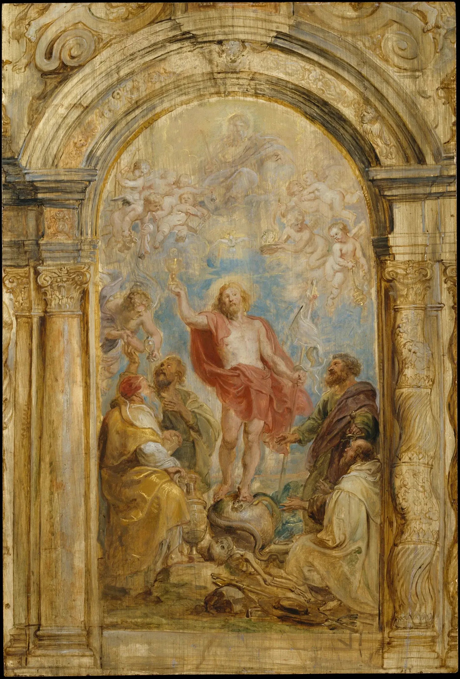 La glorification de l'Eucharistie - Peter Paul Rubens image 1 copie peinte à la main à l’huile