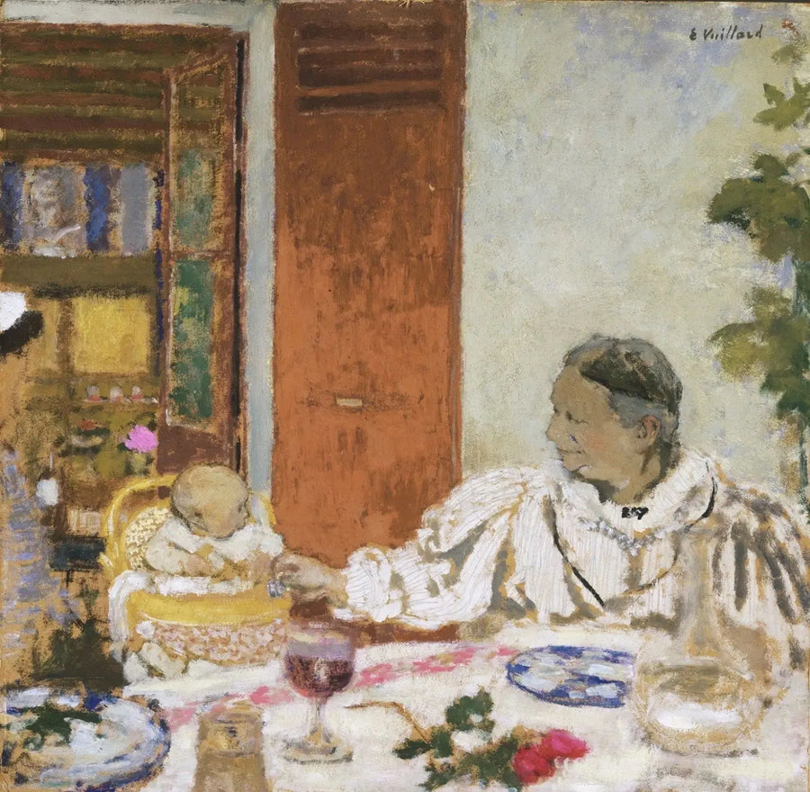 The grandmother. À table - Édouard Vuillard