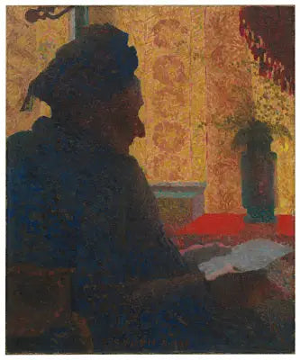 Grandmother Michaud in backlight - Édouard Vuillard