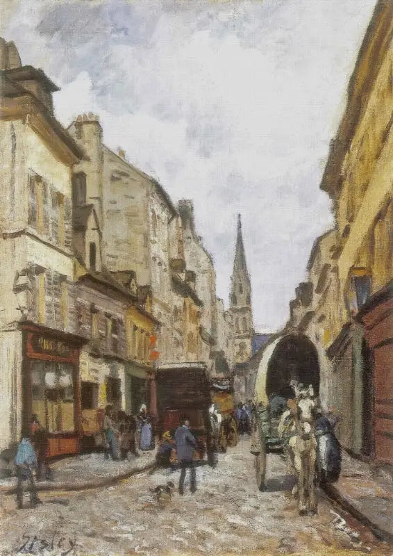 The Grand Street in Argenteuil - Alfred Sisley