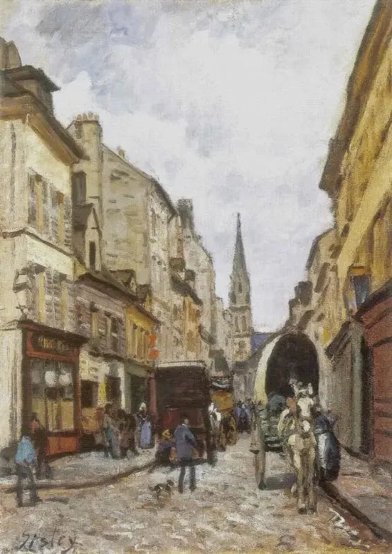The Grand Street in Argenteuil - Alfred Sisley