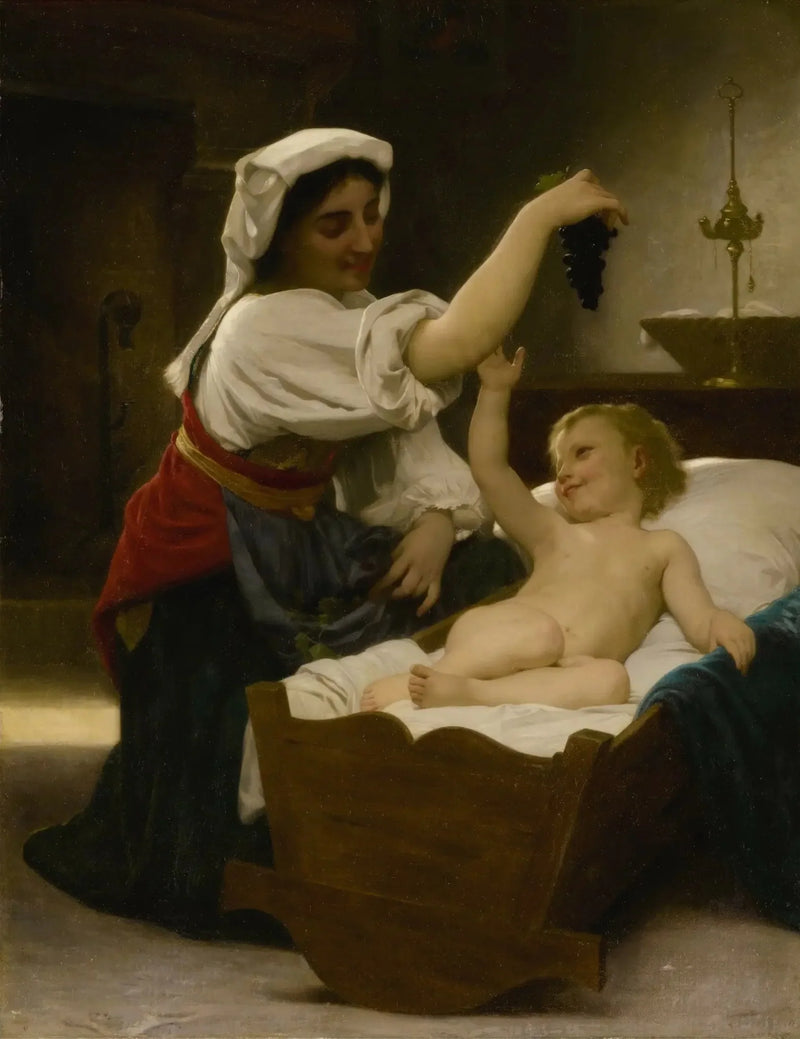 The Grape Cluster (first reduction) - Bouguereau