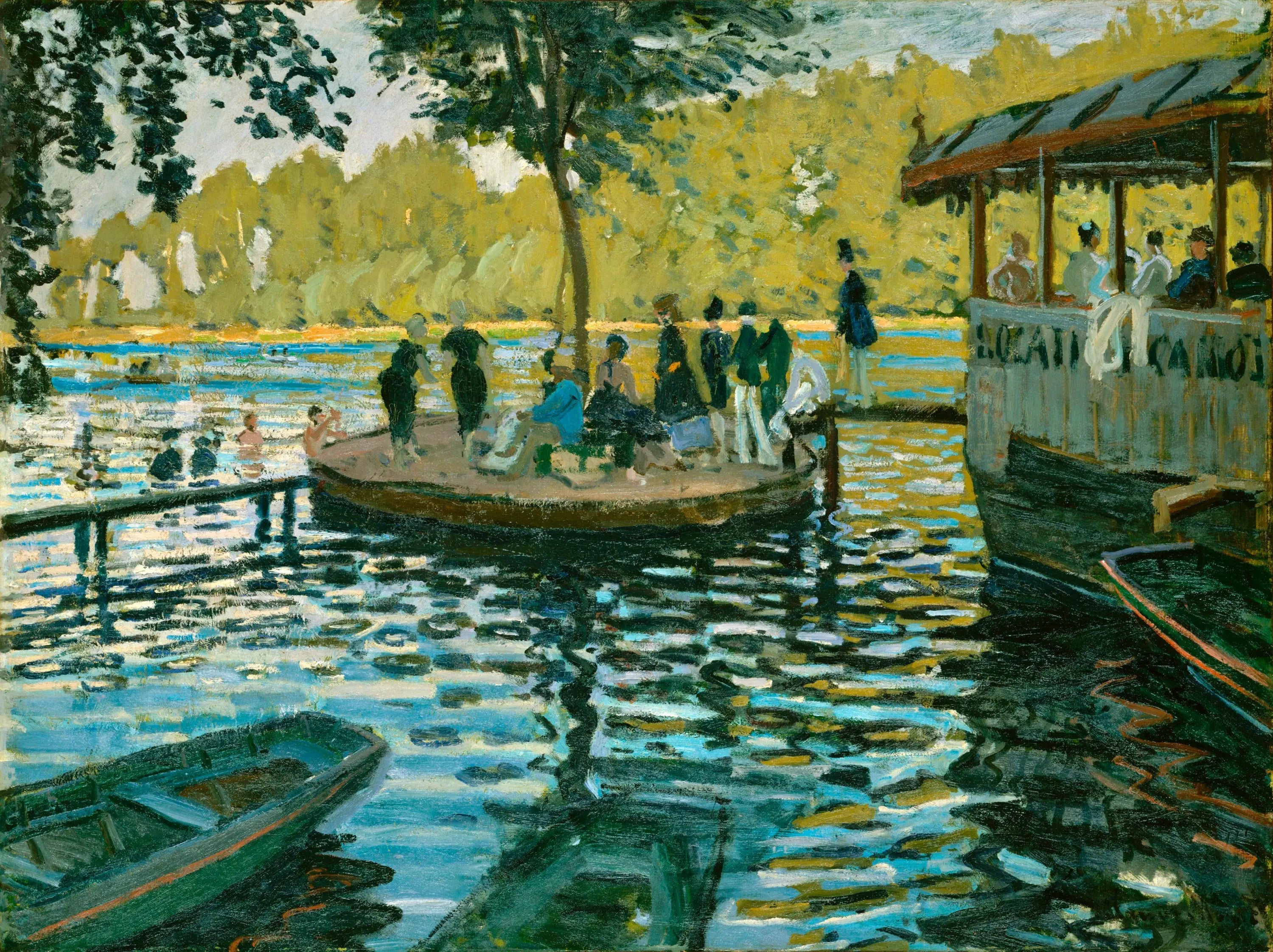 Reproduction du tableau « La Grenouillère - Claude Monet » par Alpha Reproduction en peinture à l’huile