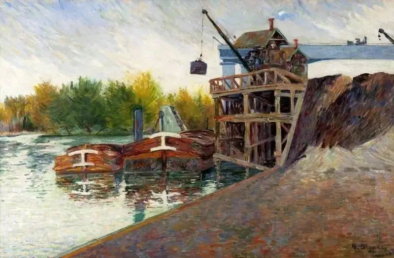 The Coal Crane, Clichy - Paul Signac