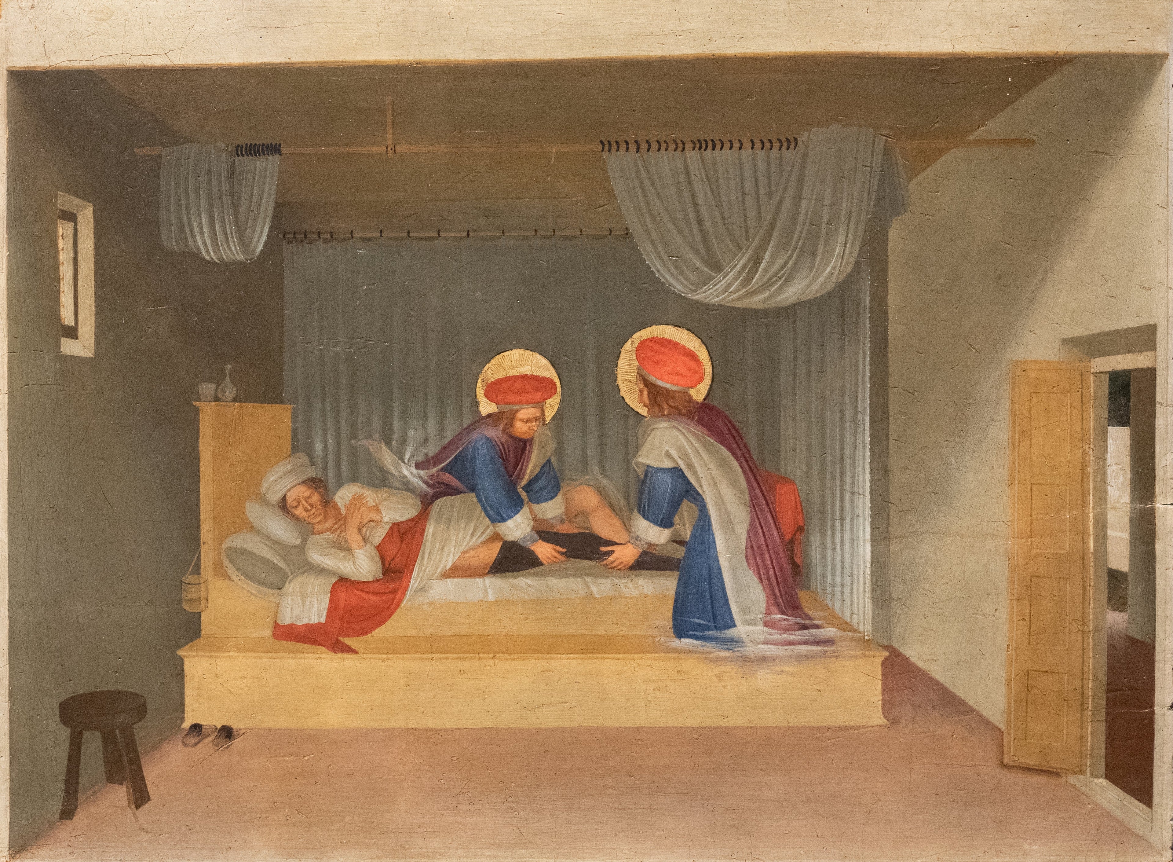 The Healing of Justinian by Saint Cosmas and Saint Damian - Fra Angelico