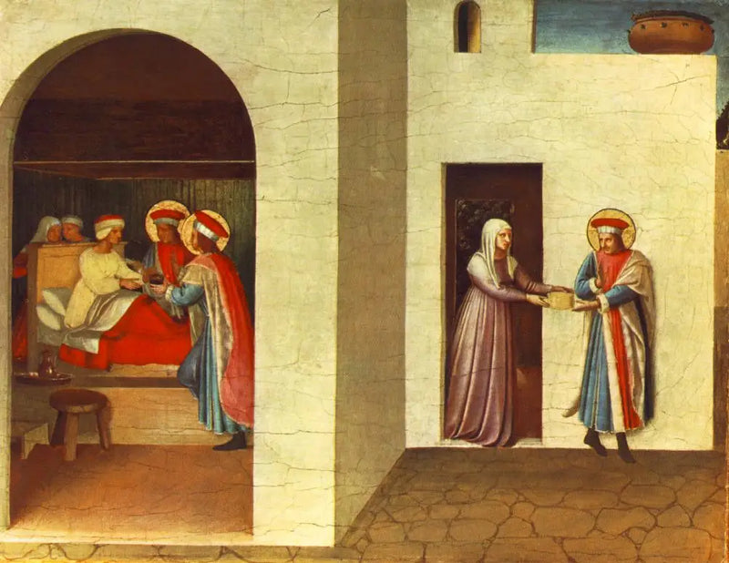 The Healing of Palladia by Saints Cosmas and Damian - Fra Angelico