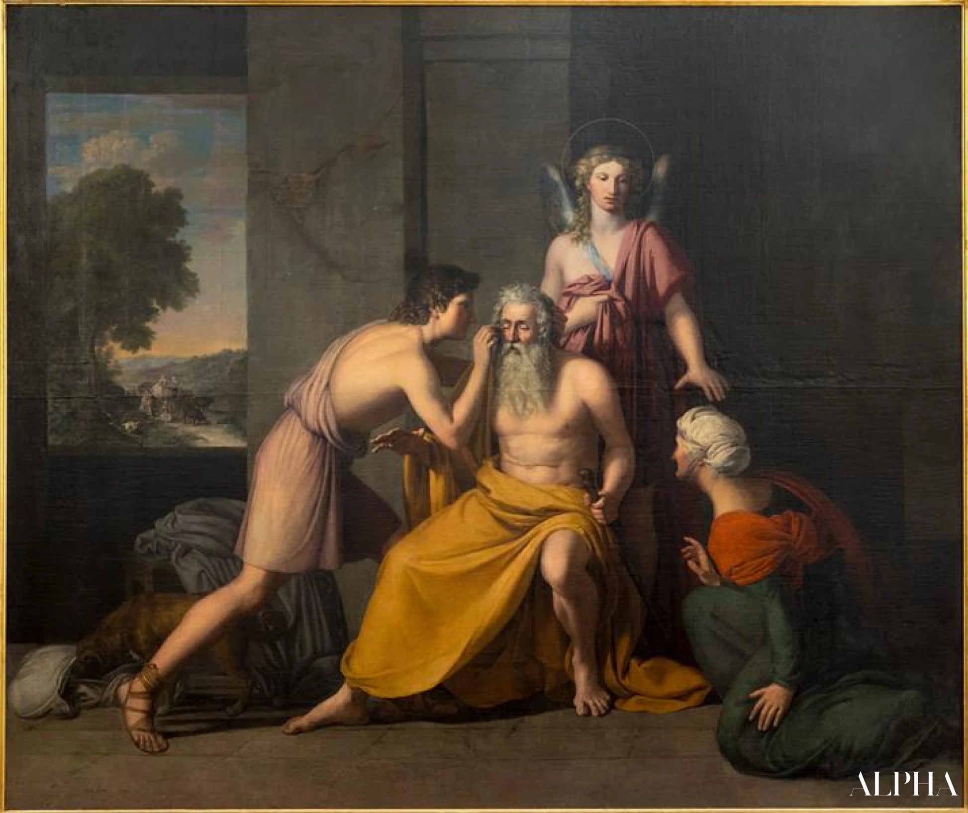 La guérison de Tobias - Rafael Tegeo Diaz Reproductions de tableaux à la peinture à l’huile