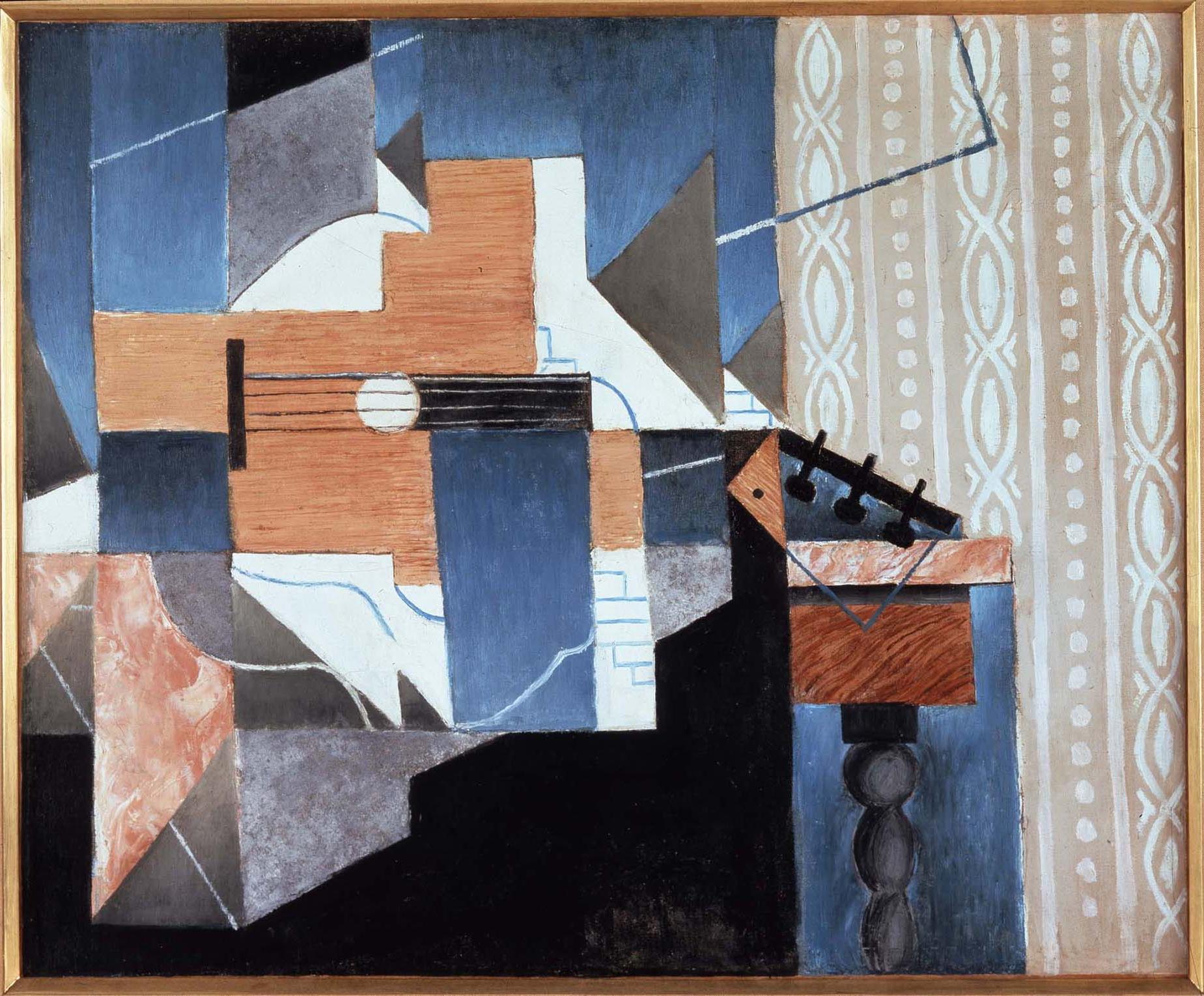The guitar on the table - Juan Gris