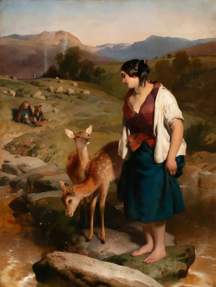 The Highland Lassie - Edwin Henry Landseer