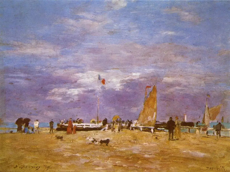 The Jetty of Deauville - Eugène Boudin