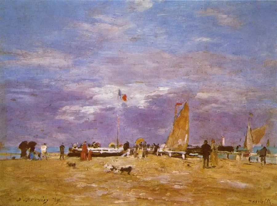 The Jetty of Deauville - Eugène Boudin