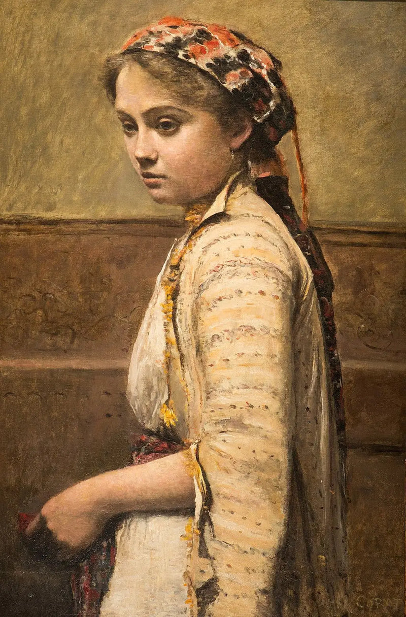 The Young Greek Woman - Jean-Baptiste Camille Corot