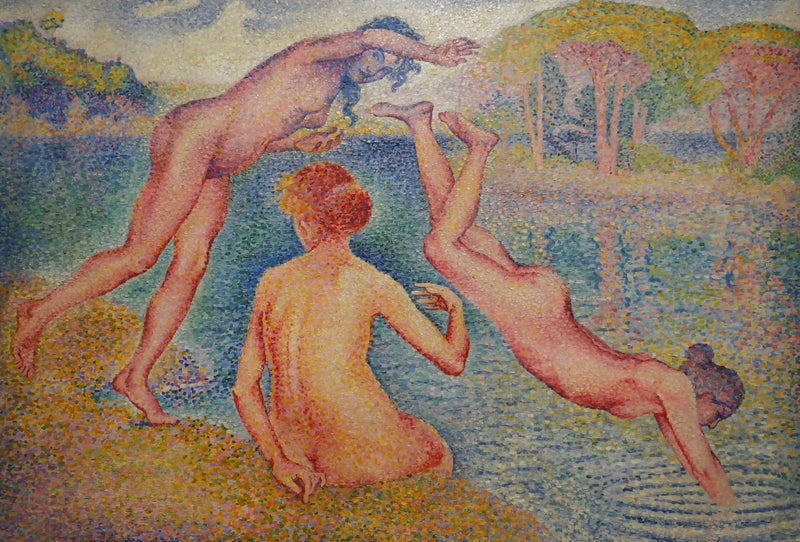 The Joyful Bathing - Henri-Edmond Cross