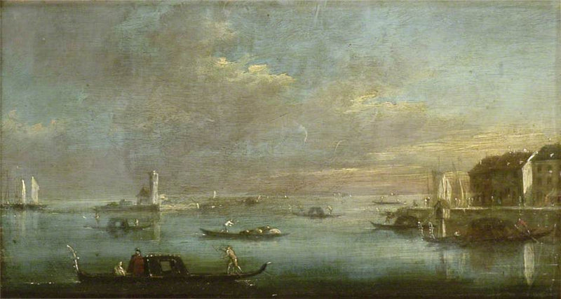 Venice Lagoon at Sunset - Francesco Guardi