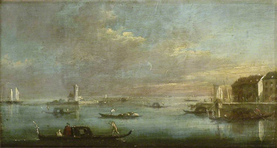 Venice Lagoon at Sunset - Francesco Guardi