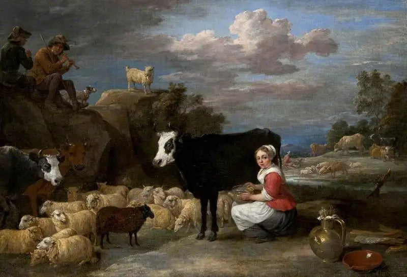 The Milkmaid - David Teniers the Younger
