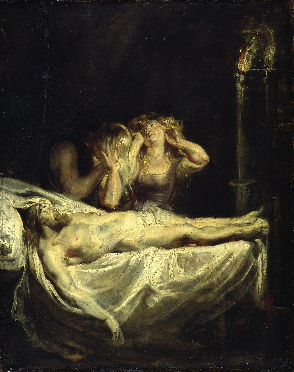 La lamentation sur le corps du Christ mort - Peter Paul Rubens image 1 tableau peint à l’huile sur toile