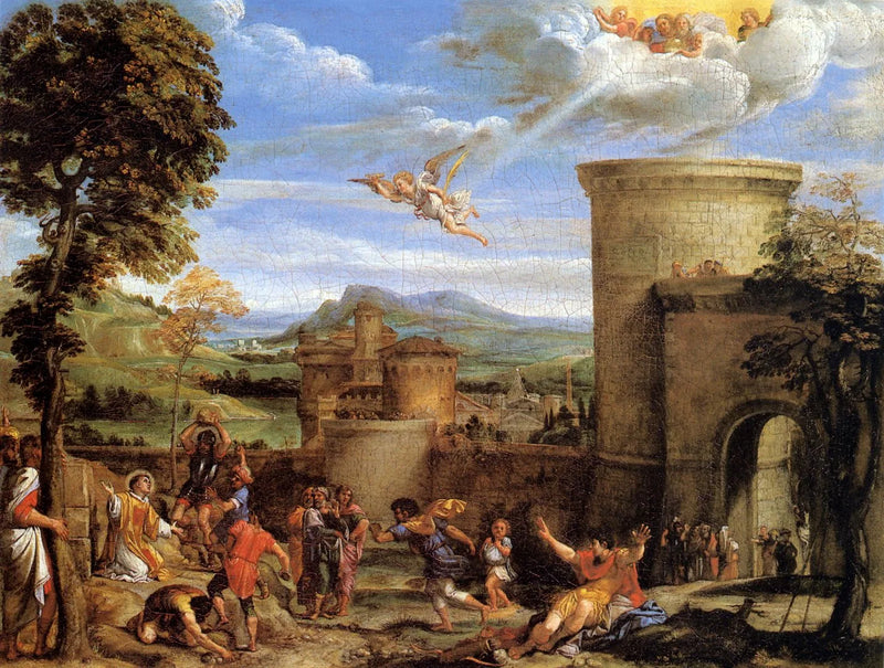The Stoning of Saint Stephen - Annibale Carracci