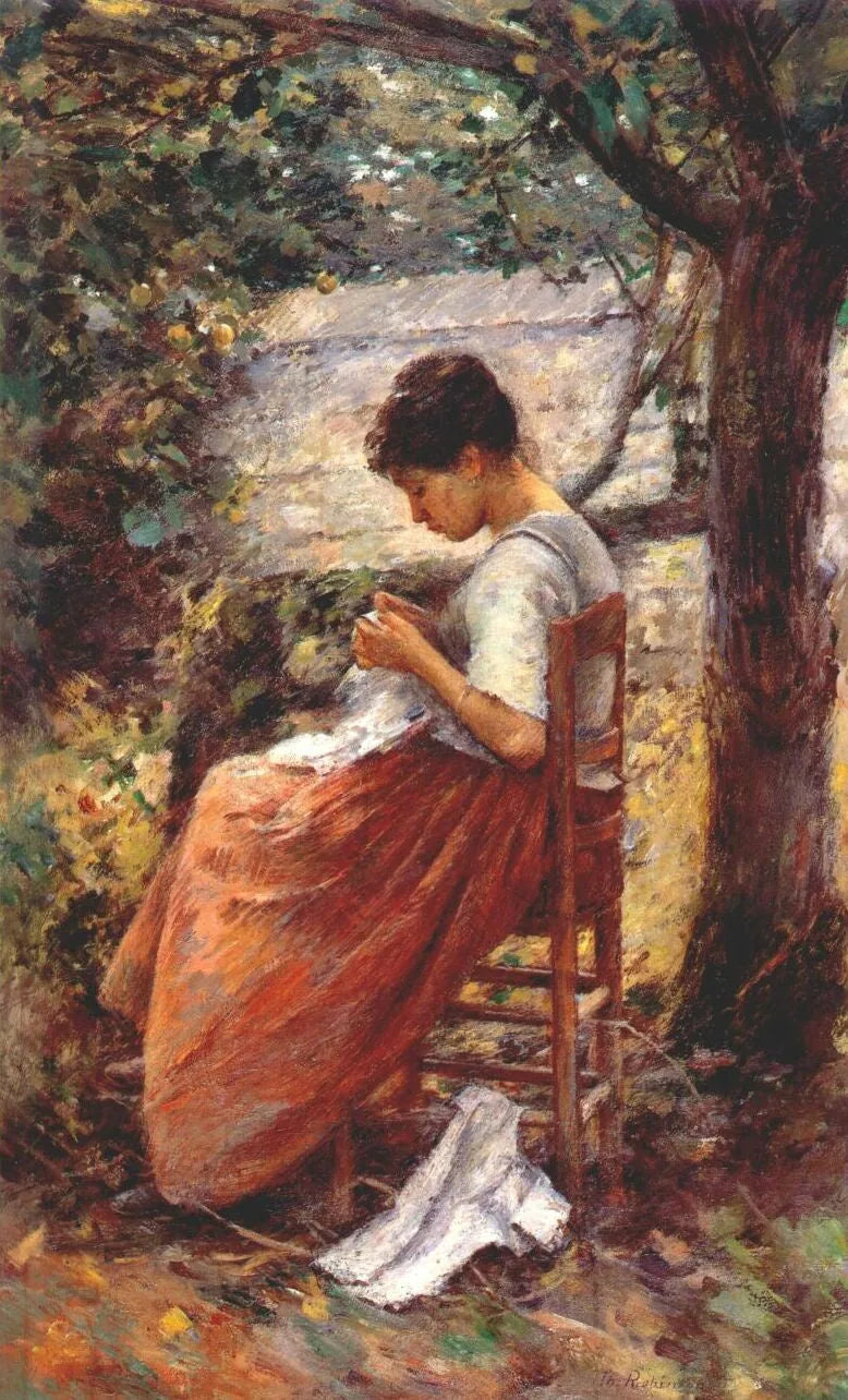 The layette - Theodore Robinson