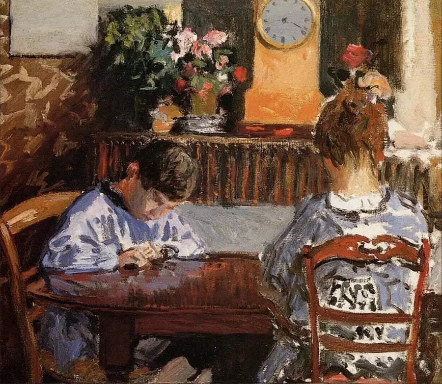 The Lesson - Alfred Sisley