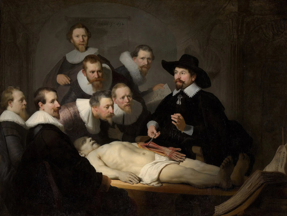 La Leçon d'anatomie du docteur Tulp - Rembrandt image 1 copie de tableau peinte à la main