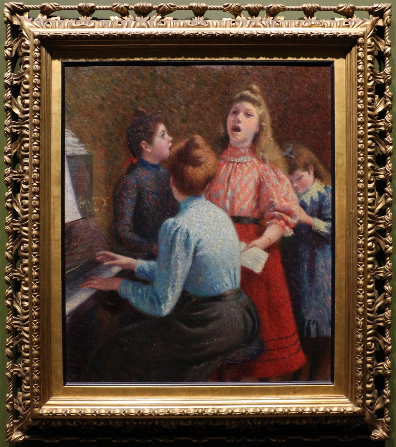 The Singing Lesson - Federico Zandomeneghi