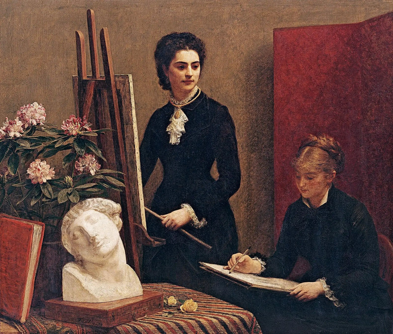 The Drawing Lesson in the Studio - Henri Fantin-Latour