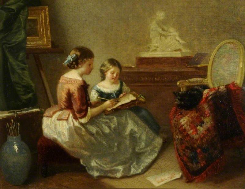 The Drawing Lesson - Jean-Honoré Fragonard