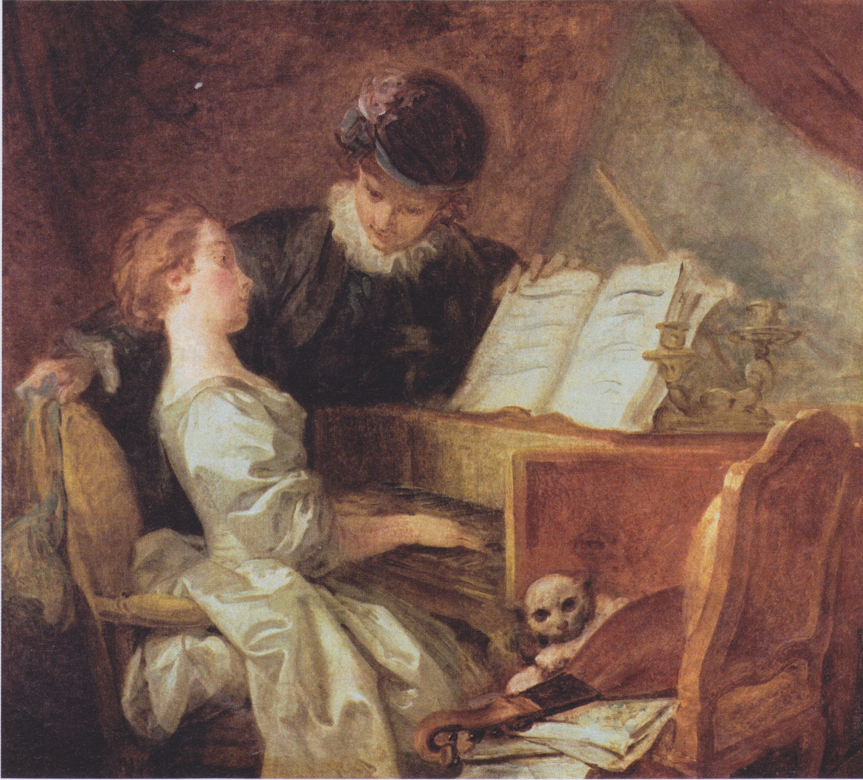 The Music Lesson - Jean-Honoré Fragonard