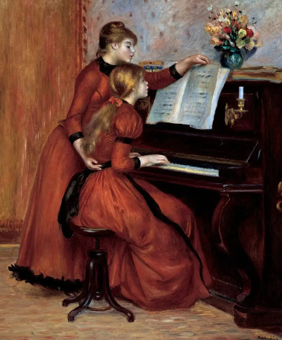 The Piano Lesson - Pierre-Auguste Renoir