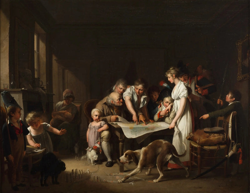 The Reading of the Bulletin of the Grande Armée - Louis-Léopold Boilly