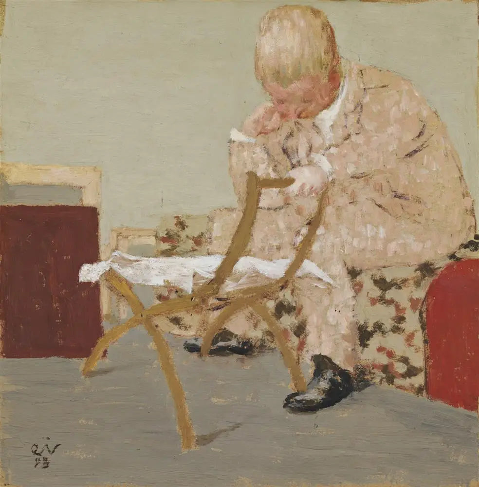 La lecture du journal - Édouard Vuillard - Alpha Reproduction