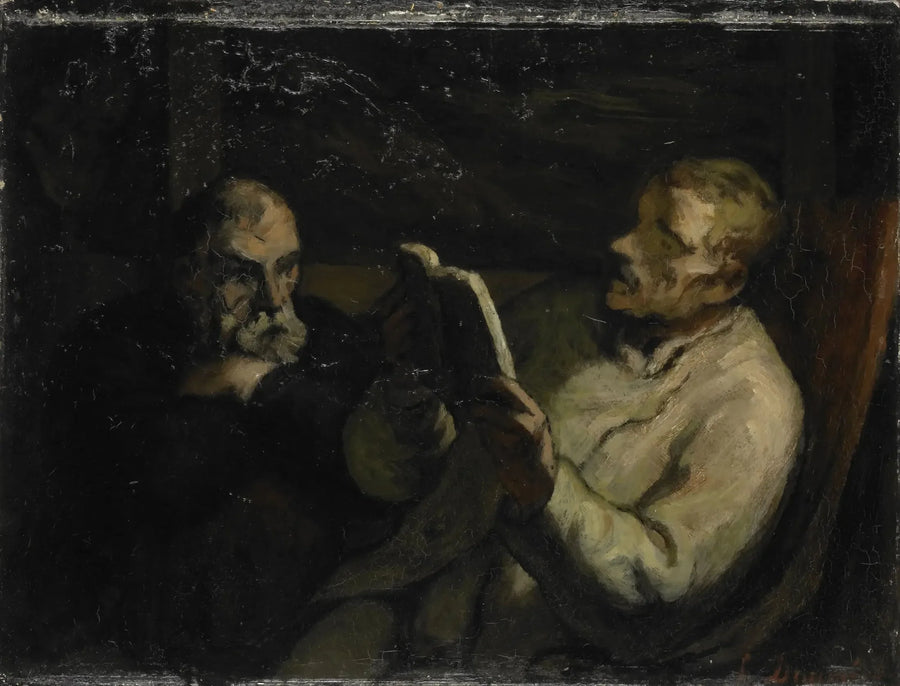 Reading - Honoré Daumier