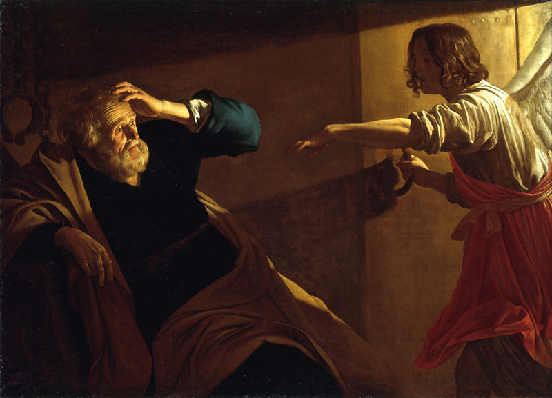 The Liberation of Saint Peter from Prison by the Angel - Gerrit van Honthorst
