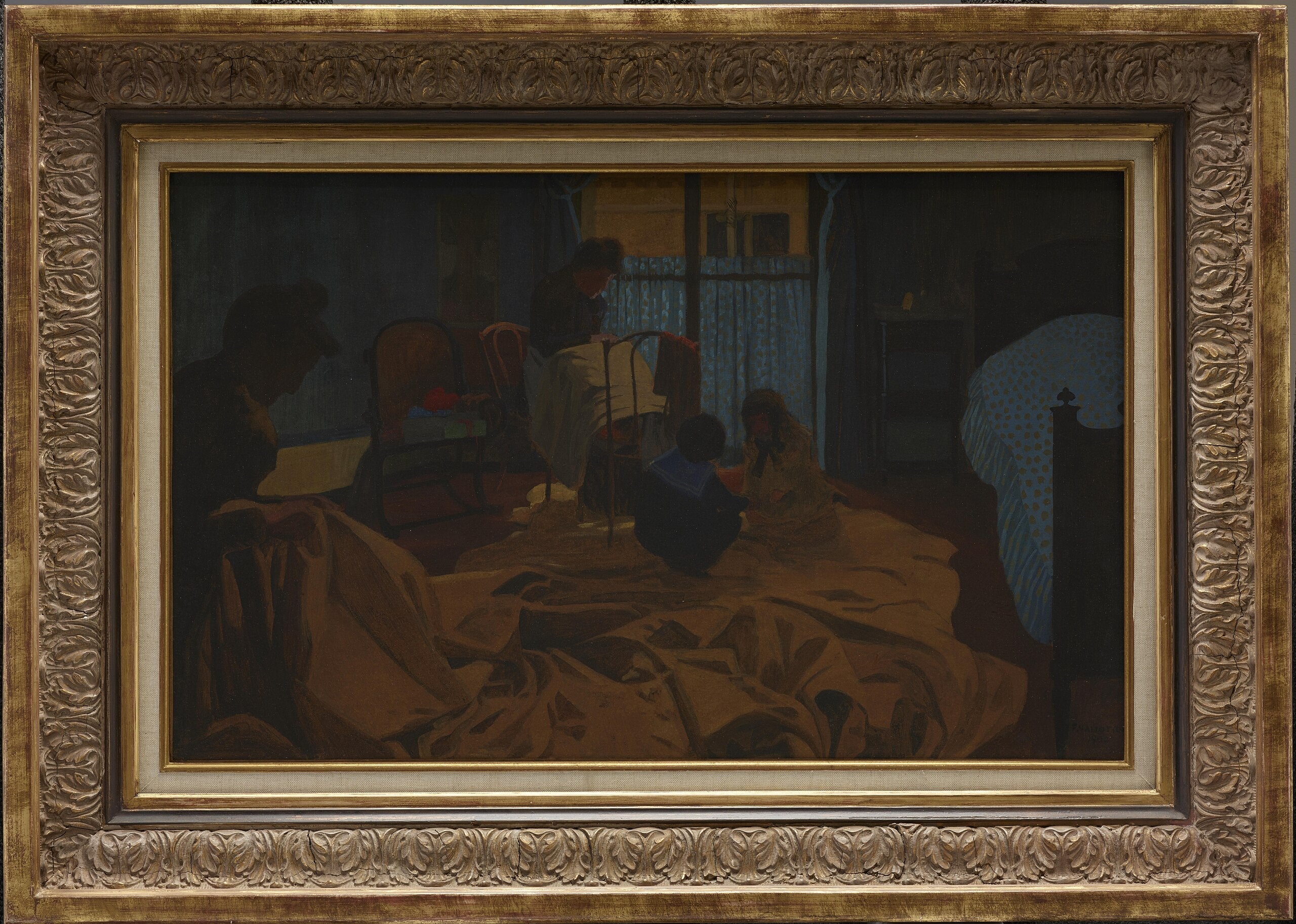 La Lingère, Chambre Bleue - Félix Vallotton